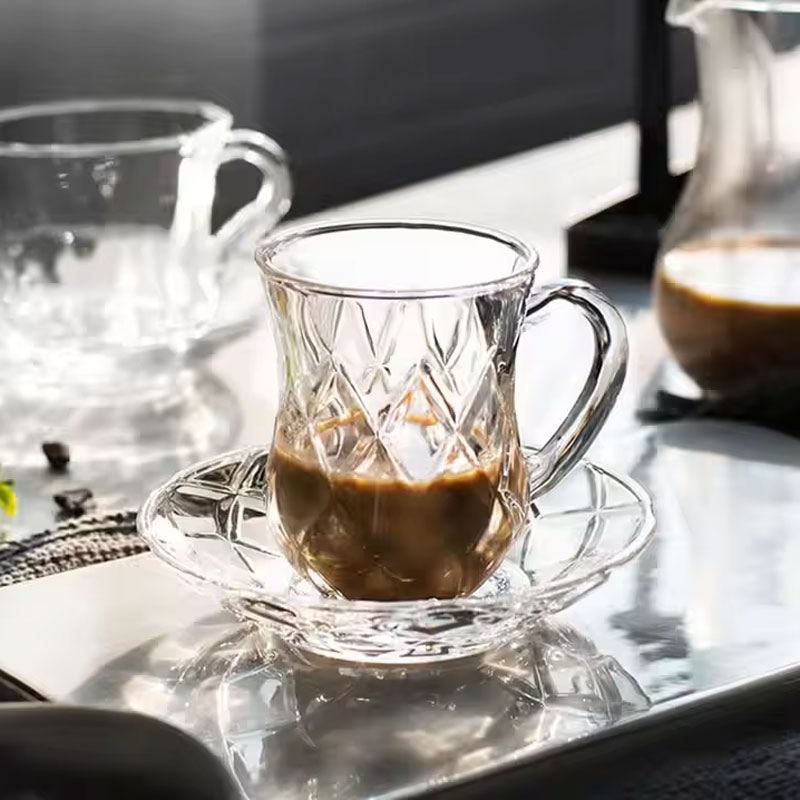 Creative Carved Glass Cup Eco-Friendly 150ml Classic