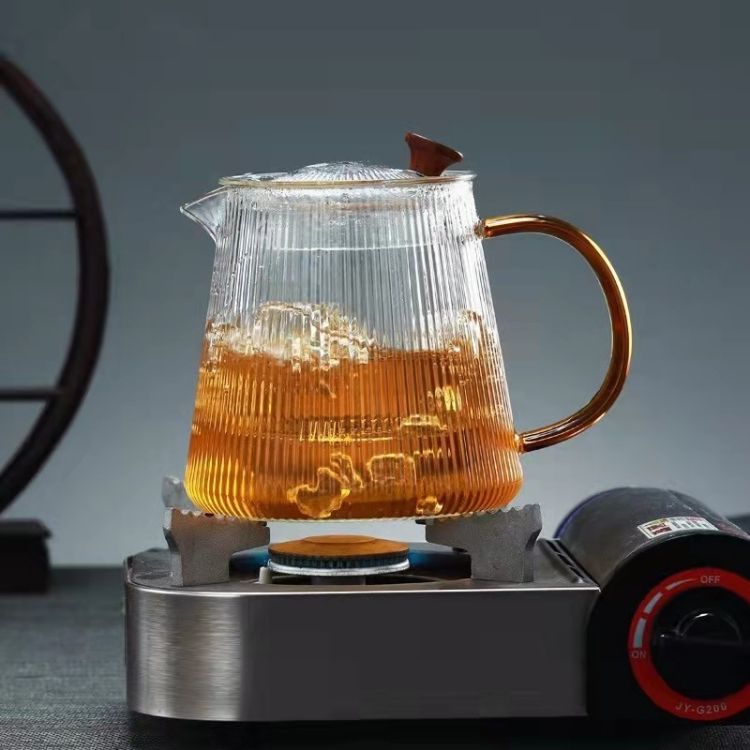 Heat Resistant Glass Teapot Infuser Tea Pot With Infuser