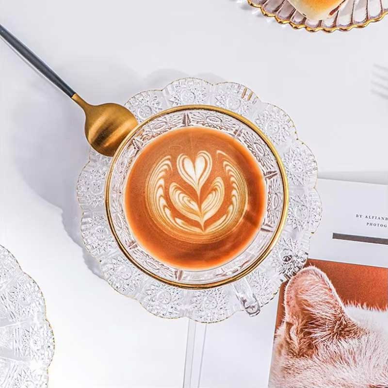 Saucers 150ml Classic Style Coffee Tea Set Business Gift