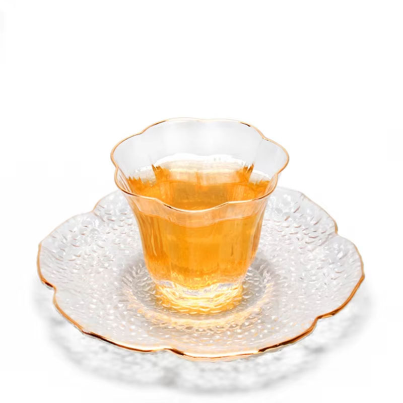 Tea Cup Single Wall Heat Resistant Reusable with Saucer