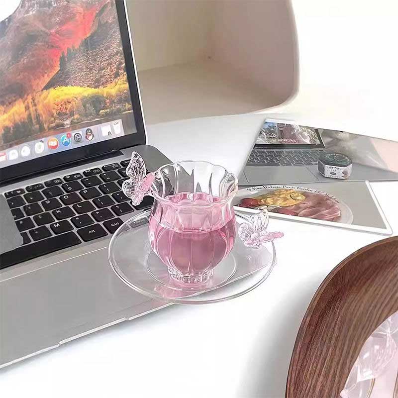 With Saucer 150ml for Coffee Tea Modern Luxury Design